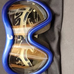 Carrera Vintage Diva Photo C Blue and White Ski Goggles Unisex